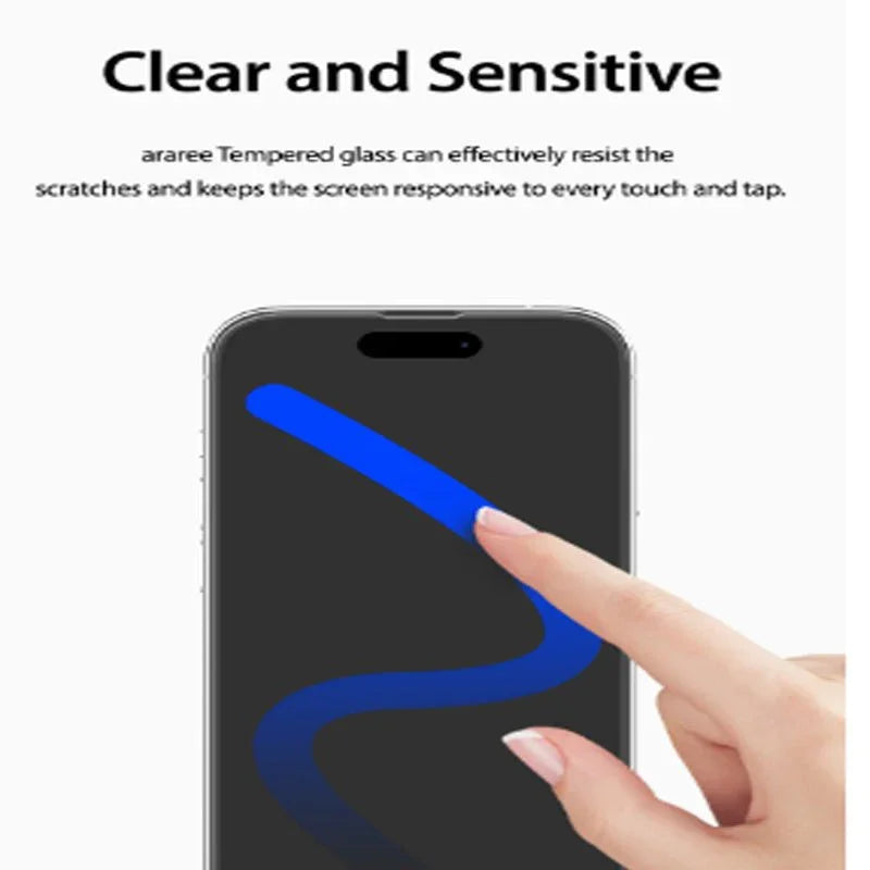 Araree Subcore Screen Protector Glass For iPhone 14 Pro Max - Clear - Tashqila Araree Subcore Screen Protector Glass For iPhone 14 Pro Max - Clear - Tashqila